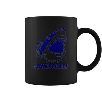 Jawsome Funny Jaws Shark Saying Slogan Pun 80S Coffee Mug | Favorety AU