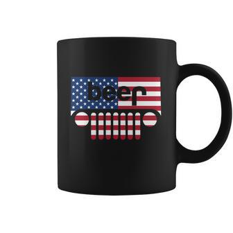 Jeep Beer American Flag Jeep And Beer Shirt Coffee Mug | Favorety AU