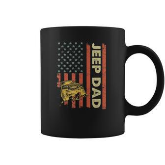 Jeep Dad American Flag Fars Day 4Th Of July Coffee Mug | Favorety UK