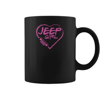 Jeep Girl - Pink Heart Lovely T-Shirt Coffee Mug | Favorety DE