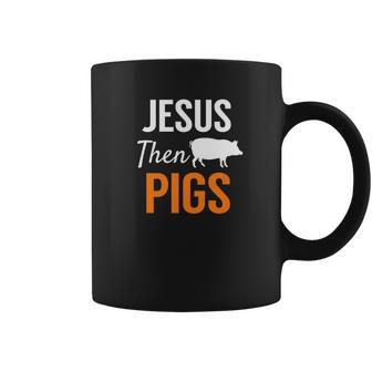 Jesus Then Pigs Fun Christian Piggy Pets Humor Coffee Mug | Favorety DE