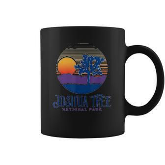 Joshua Tree National Park Vintage Artistic Sunset Mountains Coffee Mug | Favorety UK