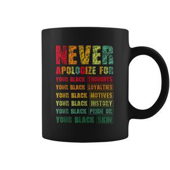 Juneteenth Scratch Never Apologize For Your Blackness Coffee Mug | Favorety DE