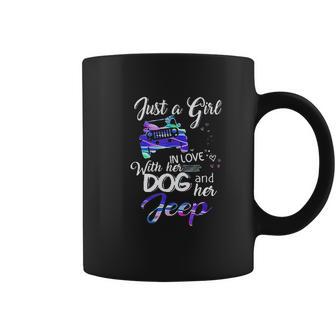 Just A Girl In Love With Her Dog And Her Heart For Jeep Coffee Mug | Favorety