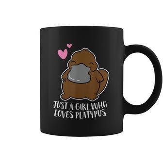 Just A Girl Who Loves Platypus Cute Platypus Girl Graphic Design Printed Casual Daily Basic Coffee Mug | Favorety UK