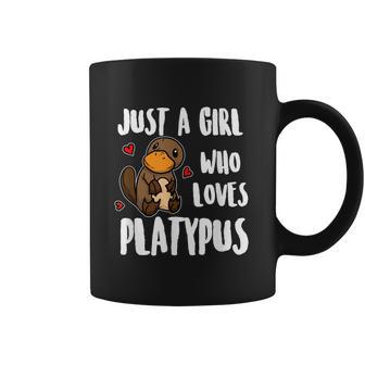 Just A Girl Who Loves Platypus Funny Platypus Costume Graphic Design Printed Casual Daily Basic Coffee Mug | Favorety AU