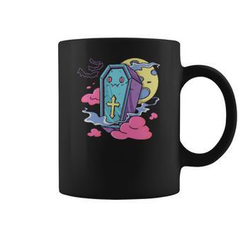 Kawaii Pastel Goth Creepy Cute Aesthetic Coffin Halloween Men Women T-Shirt Graphic Print Casual Unisex Tee Coffee Mug | Favorety