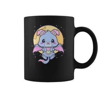 Kawaii Pastel Goth Cute Creepy Bat Dog Coffee Mug | Favorety