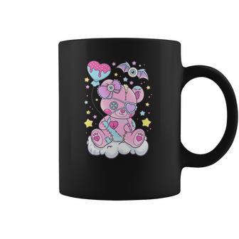 Kawaii Pastel Goth Cute Creepy Bear Coffee Mug | Favorety UK