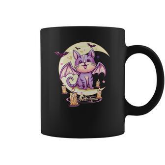 Kawaii Pastel Goth Cute Creepy Cat Vaporwave Menhera Nu Goth Coffee Mug | Favorety DE