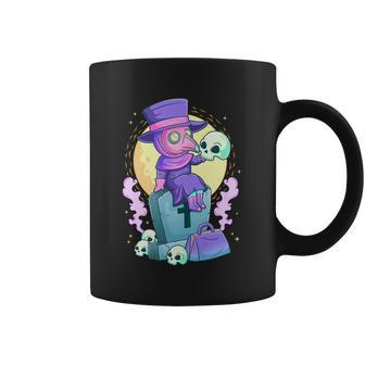 Kawaii Pastel Goth Cute Creepy Plague Doctor Skull Coffee Mug | Favorety DE