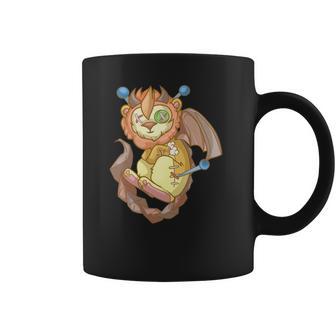 Kawaii Pastel Goth Voodoo Doll Cute Manticore Coffee Mug | Favorety UK