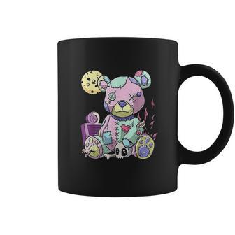 Kawaii Pink Pastel Goth Cute Creepy Teddy Bear Coffee Mug | Favorety DE