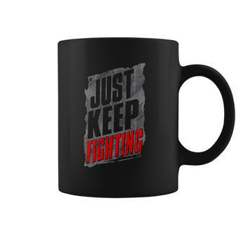 Kevin Owens Just Keep Fighting Authentic Coffee Mug | Favorety UK