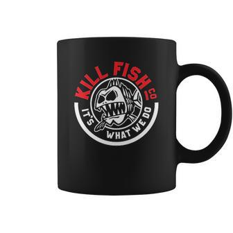 Kill Fish Circle Logo Theme Coffee Mug | Favorety AU