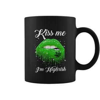 Kiss Me Im Highrish 420 Cannabis Marijuana Weed Lips Gift Graphic Design Printed Casual Daily Basic Coffee Mug | Favorety CA