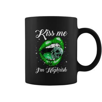 Kiss Me Im Highrish Cannabis Lips Weed Love Lips Cannabis Graphic Design Printed Casual Daily Basic Coffee Mug | Favorety AU