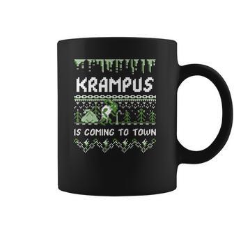 Krampus Is Coming To Town Funny Krampus Christmas Coffee Mug | Favorety CA