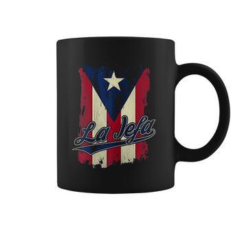 La Jefa Puerto Rico Flag For Puerto Rican Women Camisa Coffee Mug | Favorety