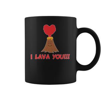 I Lava You Volcano Funny Cute Valentines Day Gift Coffee Mug | Favorety AU