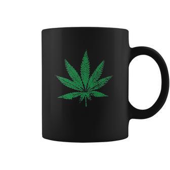 Leaf Faded And Distressed Pot Leaf Coffee Mug | Favorety UK