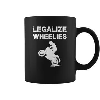 Legalize - Legalize Wheelies - Motorcycling And T-Shirt Coffee Mug | Favorety UK