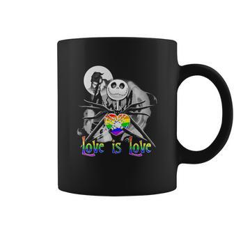 Lgbt Jack Skellington The Nightmare Before Christmas Love Is Love Halloween Shirt Mf Coffee Mug | Favorety UK