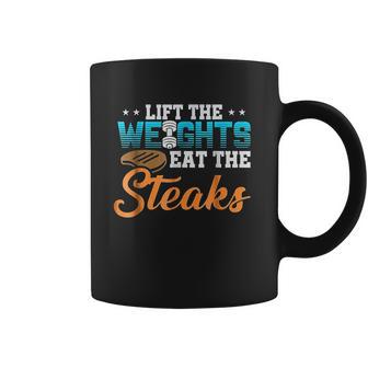 Lift Weight Eat Steaks Meat Eater Carnivore Lifting Coffee Mug | Favorety CA