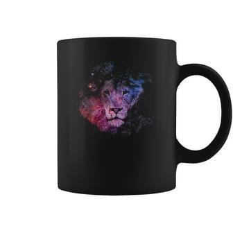 Lion Watercolor Style Leo Astrology Space Nebula Lion Coffee Mug | Favorety AU