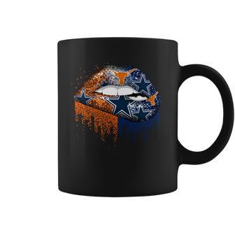 Lip Texas Longhorns And Dallas Cowboys Shirt Mf Coffee Mug | Favorety