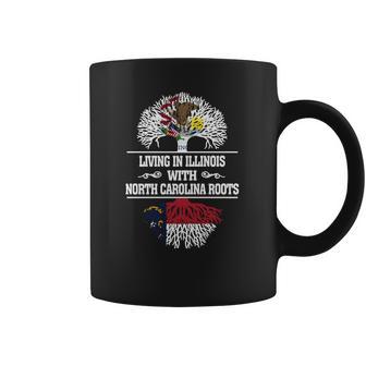 Living In Illinois With North Carolina Roots Coffee Mug | Favorety UK