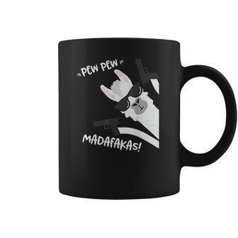 Llama Alpaca With Pistols Vintage Pewpewpew Madafakas Coffee Mug | Favorety CA