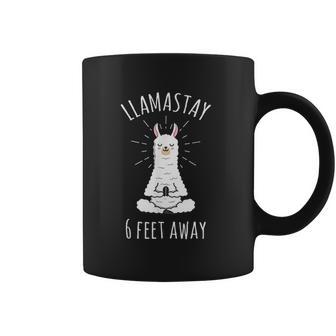 Llamastay 6 Feet Away Funny Llama Social Distancing Coffee Mug | Favorety AU