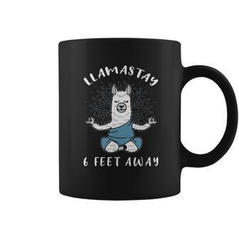 Llamastay 6 Feet Away Funny Llama Social Distancing Humour Coffee Mug | Favorety UK