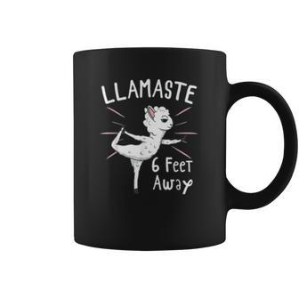 Llamastay 6 Feet Away Social Distancing Gift Coffee Mug | Favorety CA