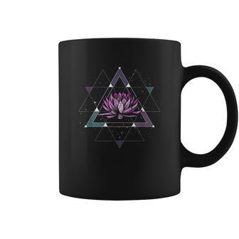 Lotus Flower Sacred Geometry Yoga Meditation Coffee Mug | Favorety CA