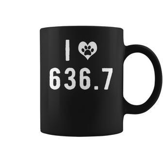 I Love 6367 Dogs Funny Dewey Decimal Coffee Mug | Favorety