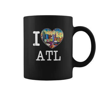 I Love Atlanta Georgia Atl Peach State Skyline Coffee Mug | Favorety