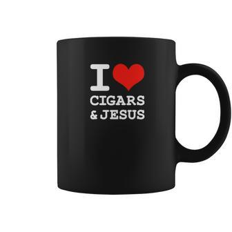 I Love Cigars Jesus Cool Christian Smoker Humor Coffee Mug | Favorety UK