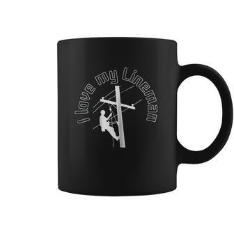 I Love My Lineman Electric Cable Linemen Coffee Mug | Favorety