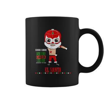 Lucha Libre El Santa Claus Floss Like A Boss 6 Coffee Mug | Favorety