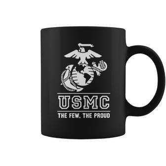 Lucky Ride Marines Usmc The Few The Proud White Emblem F And B Coffee Mug | Favorety CA