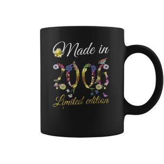 Made In 2006 Tee 15 Years Old Sunflowers Floral 15Th Birthday Coffee Mug | Favorety CA