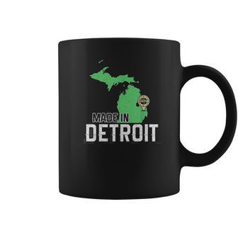 Made In Detroit Michigan State Map Motor City Area 313 Gift Detroit Gifts Coffee Mug | Favorety UK