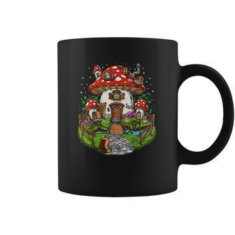 Magic Mushrooms House Forest Fungi Hippie Shrooms Fantasy Coffee Mug | Favorety