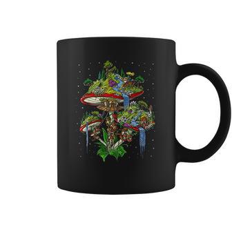 Magic Mushrooms Island Psychedelic Fungi Fantasy Hippie Coffee Mug | Favorety DE