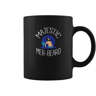 Majestic Merbeard Funny Bearded Mermaid Coffee Mug | Favorety