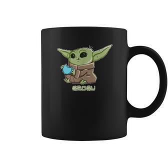 The Mandalorian The Child Grogu Blue Macaron Coffee Mug | Favorety UK