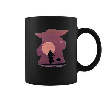 Mandalorian Dadalorian Sunset Design Coffee Mug | Favorety