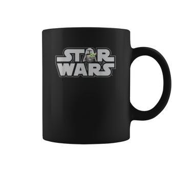 The Mandalorian Logo With Mando And The Child Coffee Mug | Favorety UK